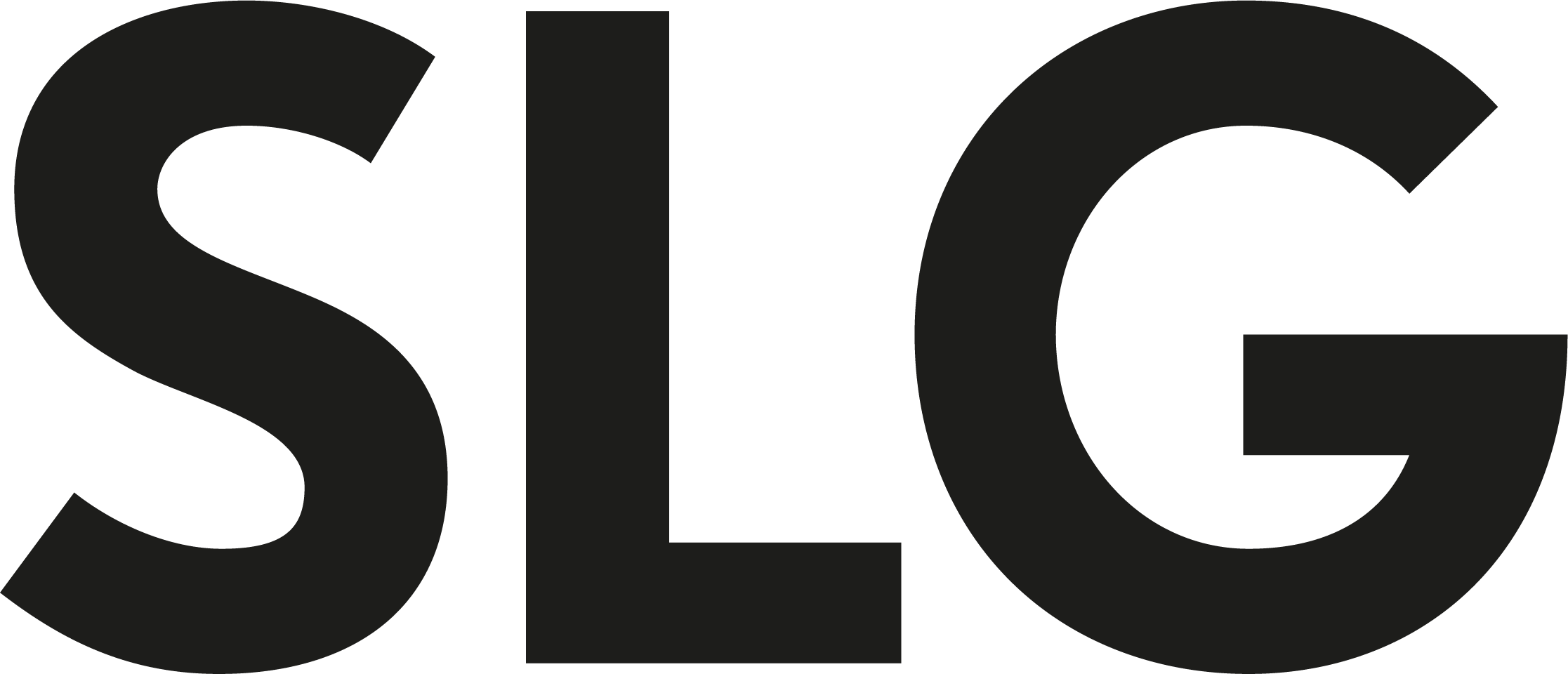 The South London Gallery's Logo in black and white 