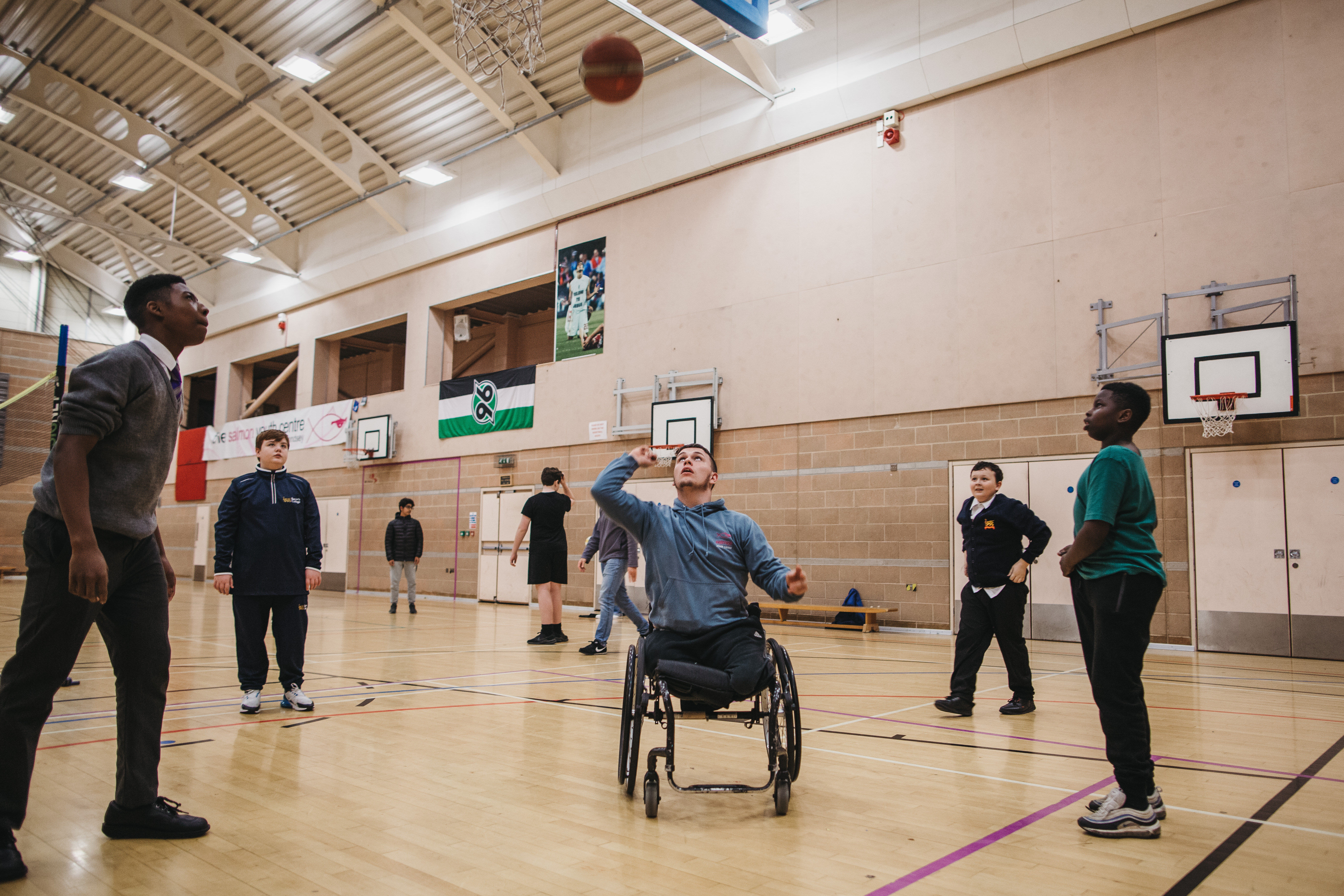 Basketball in the Sports Hall