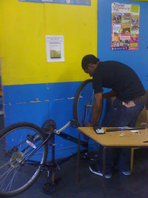 Fixing a bike