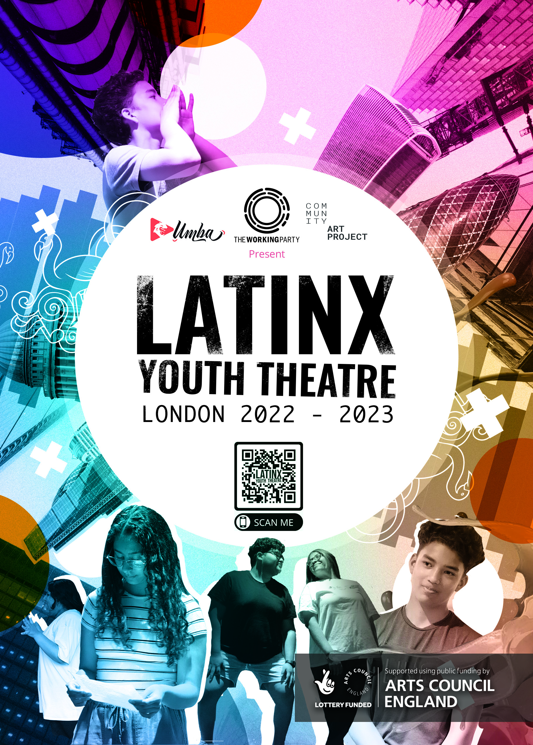 Front of our 2022 Latinx Youth Theatre Flyer 