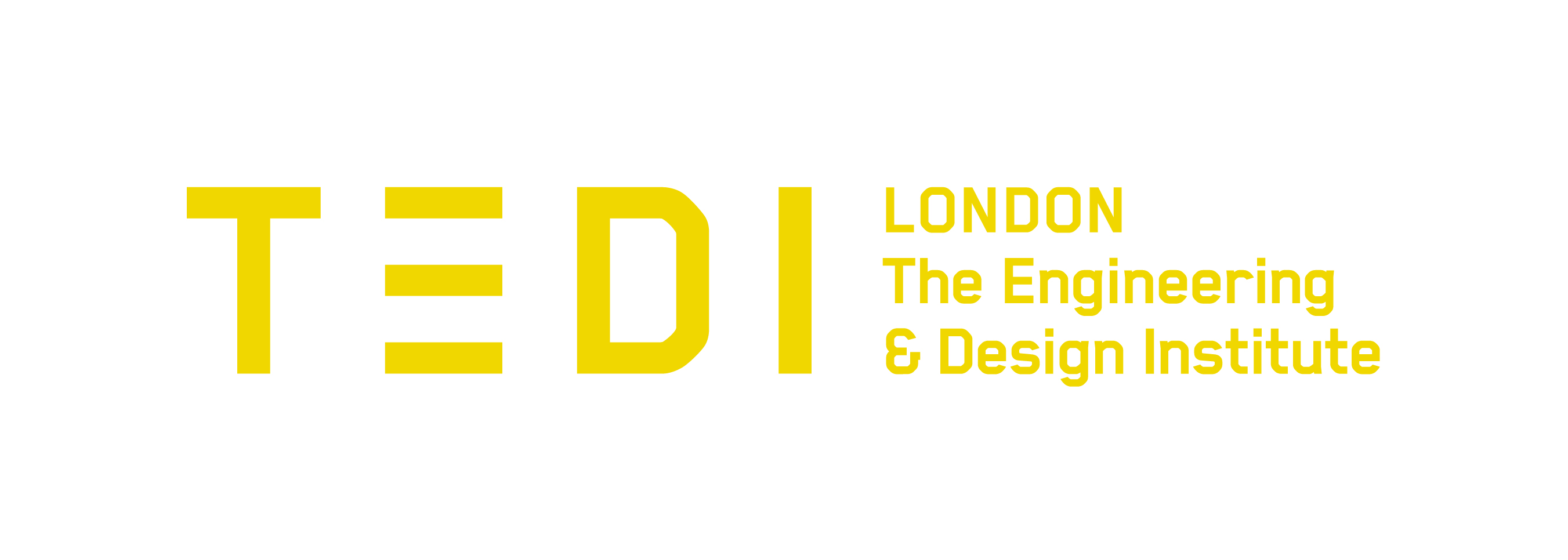 The Engineering & Design Institute (TEDI-London) logo in yellow