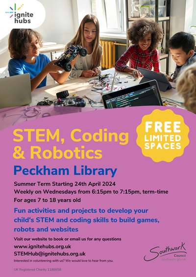 Ignite Hubs - Peckham Library Coding Classes